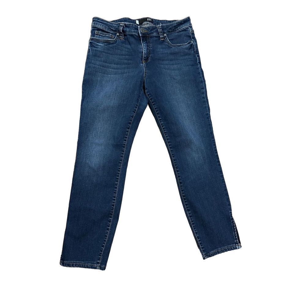 Kut from the Kloth Connie Ankle Skinny mid rise split hem sz 10
